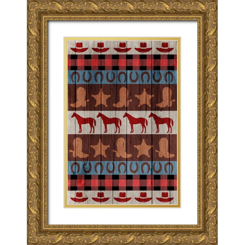 Western Warmth Gold Ornate Wood Framed Art Print with Double Matting by Prime, Marcus