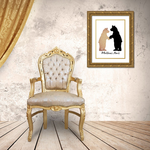 Best Friends 1 Gold Ornate Wood Framed Art Print with Double Matting by Prime, Marcus