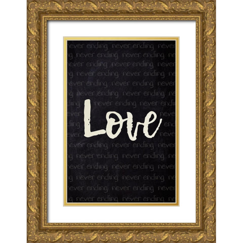 Never Ending 2 Gold Ornate Wood Framed Art Print with Double Matting by Prime, Marcus