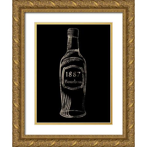 1887 Bourbon Gold Ornate Wood Framed Art Print with Double Matting by Prime, Marcus