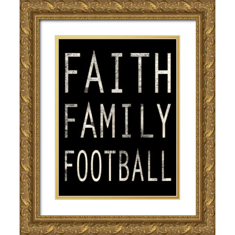 Sporty Faith 1 Gold Ornate Wood Framed Art Print with Double Matting by Prime, Marcus
