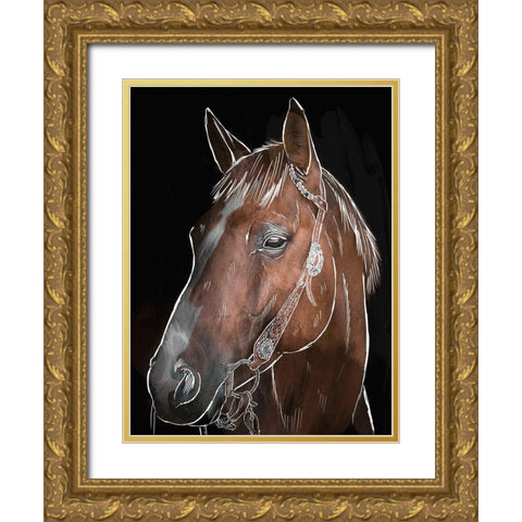 Illustrated Spirit 2 Gold Ornate Wood Framed Art Print with Double Matting by Prime, Marcus