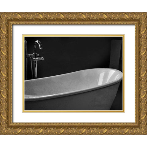 Twilight Bathroom 2 Gold Ornate Wood Framed Art Print with Double Matting by Prime, Marcus