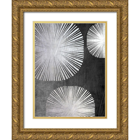 Metallic Star Shine 2 Gold Ornate Wood Framed Art Print with Double Matting by Prime, Marcus