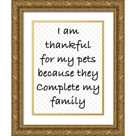 Complete Family Gold Ornate Wood Framed Art Print with Double Matting by Prime, Marcus