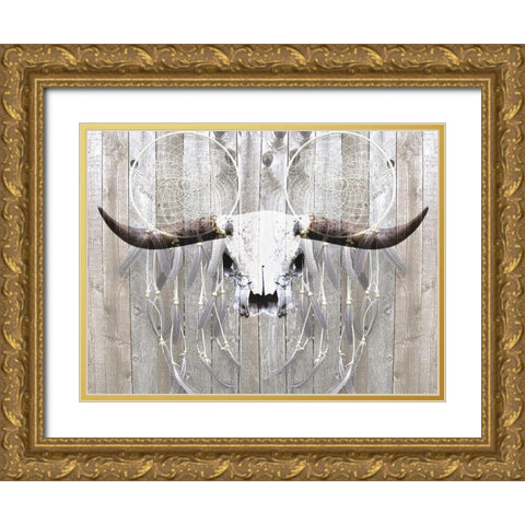 Broken Skull Ranch Gold Ornate Wood Framed Art Print with Double Matting by Prime, Marcus