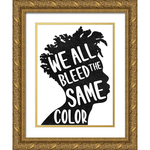Color Equality 1 Gold Ornate Wood Framed Art Print with Double Matting by Prime, Marcus