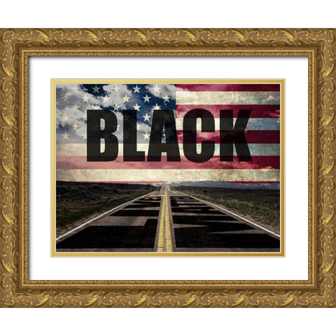 Road to Freedom Gold Ornate Wood Framed Art Print with Double Matting by Prime, Marcus