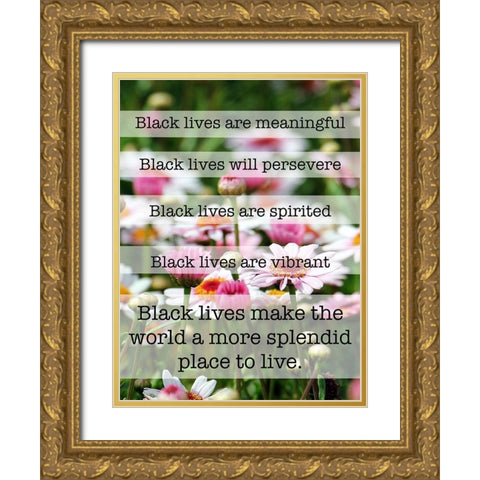 Splendid Lives 1 Gold Ornate Wood Framed Art Print with Double Matting by Prime, Marcus
