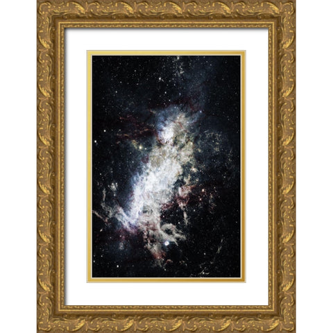 Lunar Stream Gold Ornate Wood Framed Art Print with Double Matting by Prime, Marcus