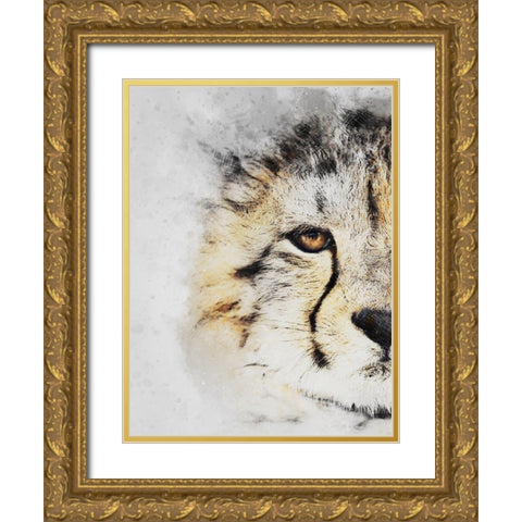 Winters Gaze Gold Ornate Wood Framed Art Print with Double Matting by Prime, Marcus