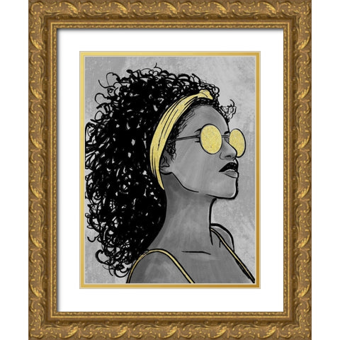 Fierce 1 Gold Ornate Wood Framed Art Print with Double Matting by Prime, Marcus