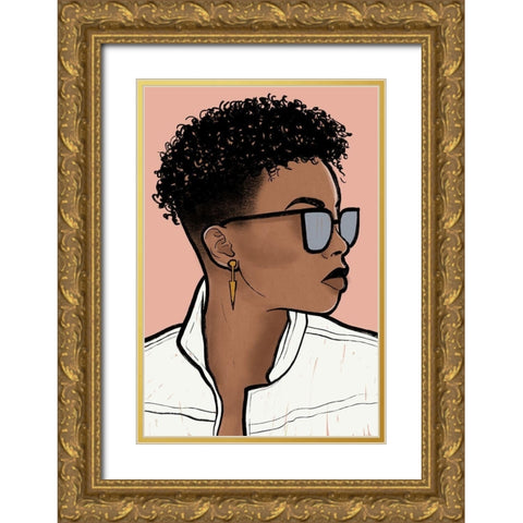 Fashion Royalty 2 Gold Ornate Wood Framed Art Print with Double Matting by Prime, Marcus