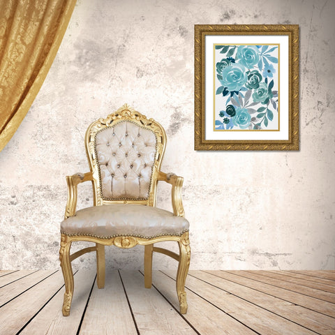 Floral Growth 1 Gold Ornate Wood Framed Art Print with Double Matting by Prime, Marcus