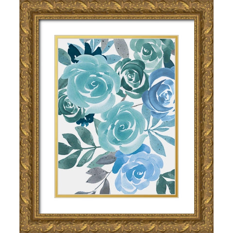 Floral Growth 2 Gold Ornate Wood Framed Art Print with Double Matting by Prime, Marcus