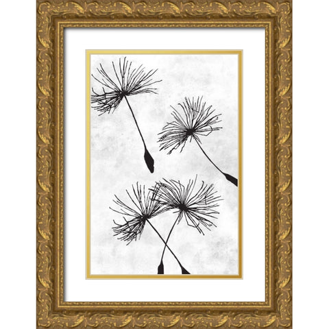 Dandelion Flight 1 Gold Ornate Wood Framed Art Print with Double Matting by Prime, Marcus