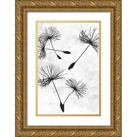 Dandelion Flight 2 Gold Ornate Wood Framed Art Print with Double Matting by Prime, Marcus