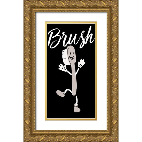 Brush Dance 2 Gold Ornate Wood Framed Art Print with Double Matting by Prime, Marcus