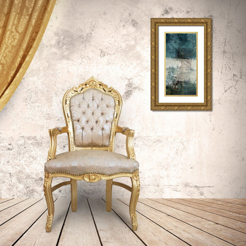 Gold Flare Gold Ornate Wood Framed Art Print with Double Matting by Prime, Marcus