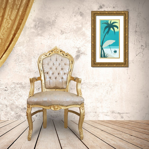 Coastal Fun 5 Gold Ornate Wood Framed Art Print with Double Matting by Prime, Marcus