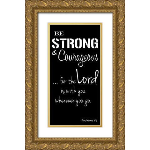 Courageous Lord Gold Ornate Wood Framed Art Print with Double Matting by Prime, Marcus