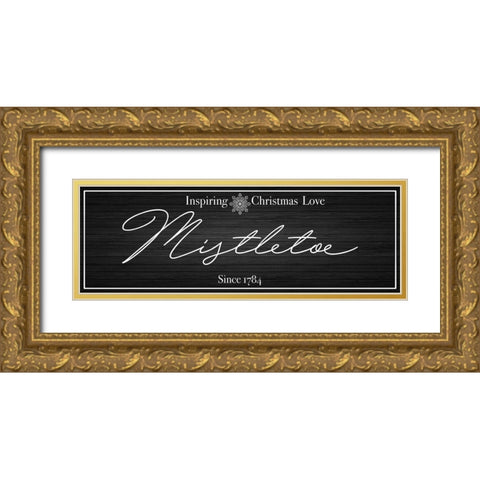 Mistletoe Love 2 Gold Ornate Wood Framed Art Print with Double Matting by Prime, Marcus