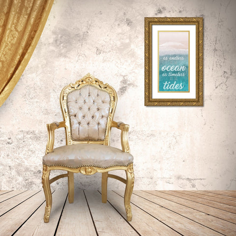 Timeless Tides Gold Ornate Wood Framed Art Print with Double Matting by Prime, Marcus