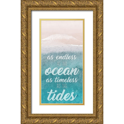 Timeless Tides Gold Ornate Wood Framed Art Print with Double Matting by Prime, Marcus