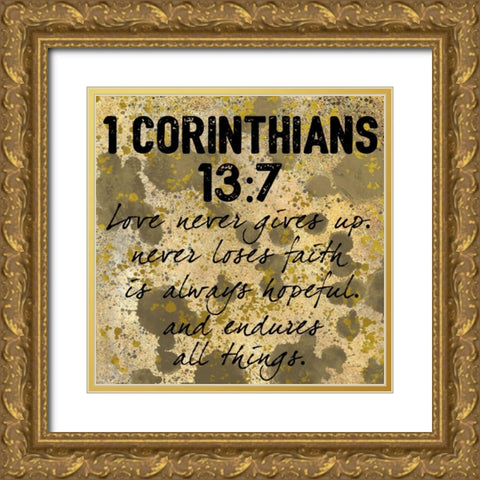 Love Endures Gold Ornate Wood Framed Art Print with Double Matting by Prime, Marcus