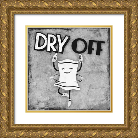 Retro Dry Dance Gold Ornate Wood Framed Art Print with Double Matting by Prime, Marcus