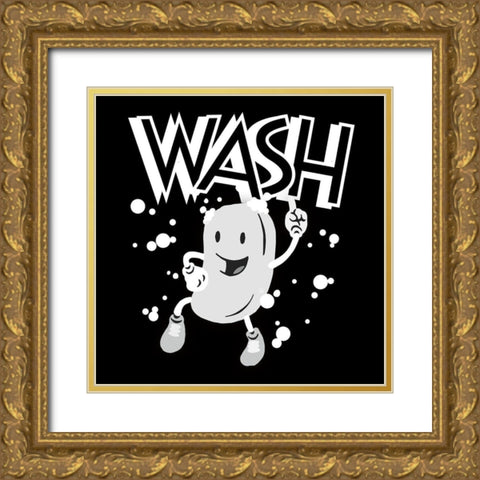 Retro Soap Dance 2 Gold Ornate Wood Framed Art Print with Double Matting by Prime, Marcus