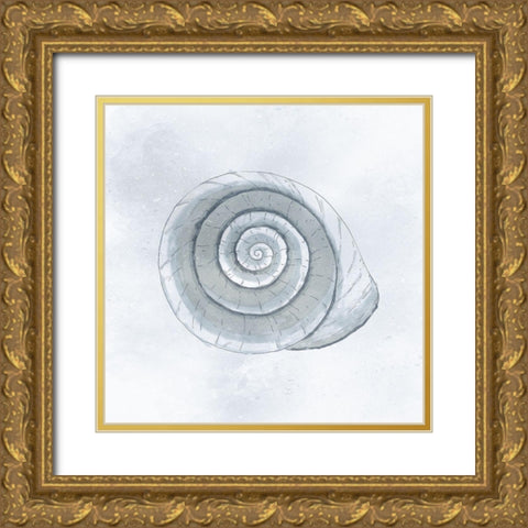 Shell Storm Gold Ornate Wood Framed Art Print with Double Matting by Prime, Marcus