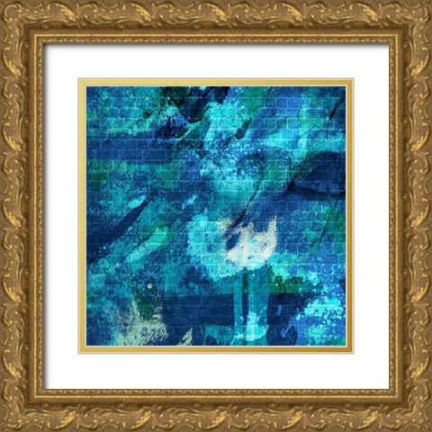 Urban Abstract Gold Ornate Wood Framed Art Print with Double Matting by Prime, Marcus