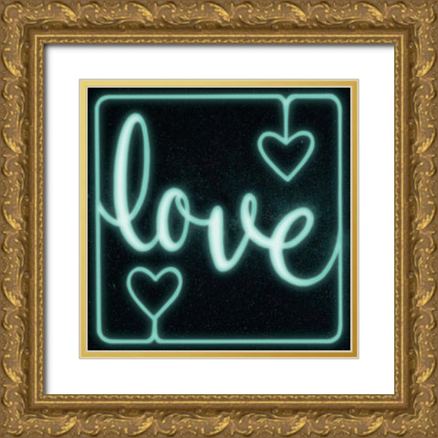 Space Love Gold Ornate Wood Framed Art Print with Double Matting by Prime, Marcus