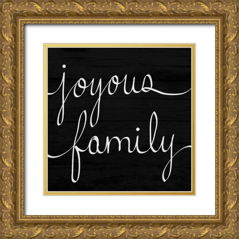 Joyous Family Gold Ornate Wood Framed Art Print with Double Matting by Prime, Marcus