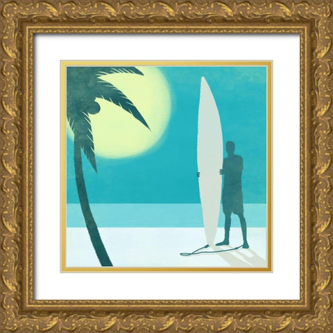 Coastal Fun 1 Gold Ornate Wood Framed Art Print with Double Matting by Prime, Marcus