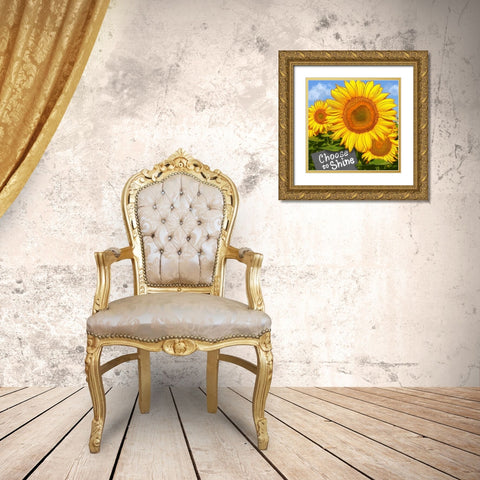 Choose To Shine Gold Ornate Wood Framed Art Print with Double Matting by Prime, Marcus