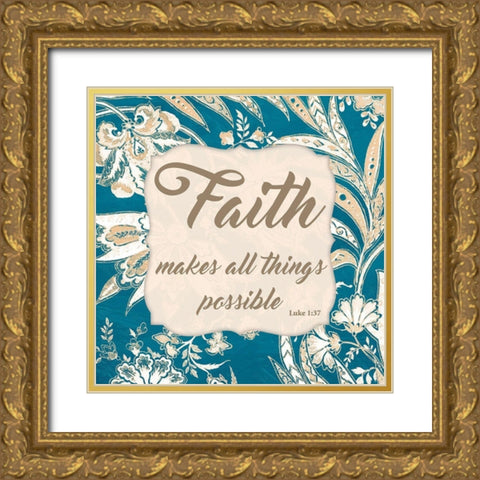 All Things Possible Gold Ornate Wood Framed Art Print with Double Matting by Prime, Marcus