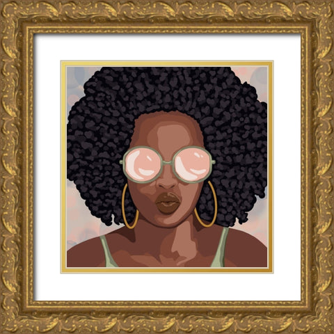 Beautiful Smooch 1 Gold Ornate Wood Framed Art Print with Double Matting by Prime, Marcus