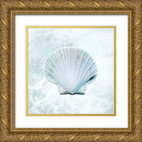 Seaside Infused Shell 1 Gold Ornate Wood Framed Art Print with Double Matting by Prime, Marcus