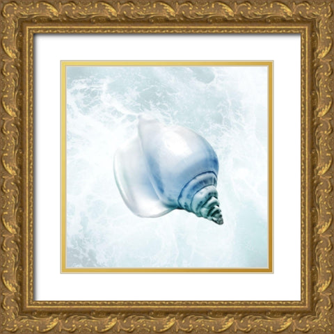 Seaside Infused Shell 3 Gold Ornate Wood Framed Art Print with Double Matting by Prime, Marcus