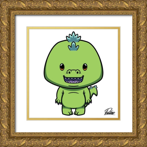 Doug Dino Gold Ornate Wood Framed Art Print with Double Matting by Prime, Marcus