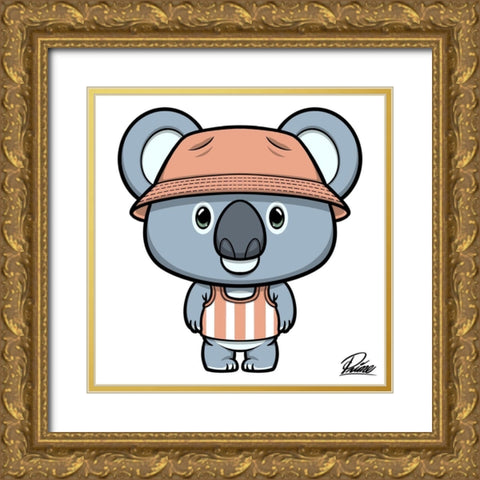 Kayden Koala Gold Ornate Wood Framed Art Print with Double Matting by Prime, Marcus