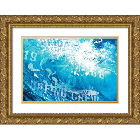 South Coast Curls 3 Gold Ornate Wood Framed Art Print with Double Matting by Miller, Savannah