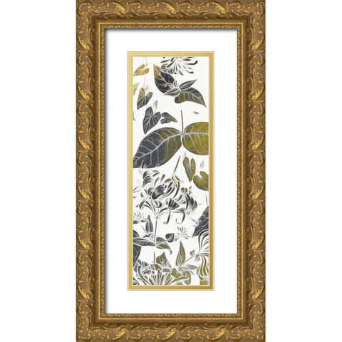 Look Through the Flowers Two Gold Ornate Wood Framed Art Print with Double Matting by Villa, Mlli