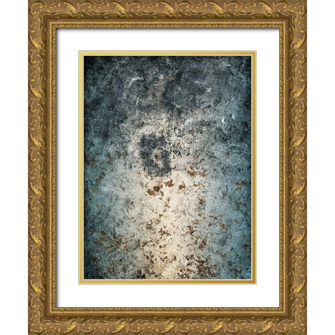 Cloudy Mess Gold Ornate Wood Framed Art Print with Double Matting by Villa, Mlli