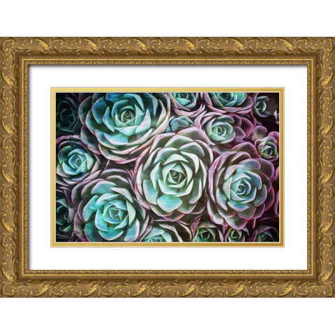 Dark Blend Gold Ornate Wood Framed Art Print with Double Matting by Villa, Mlli