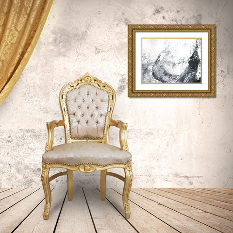 Make Waves Gold Ornate Wood Framed Art Print with Double Matting by Villa, Mlli