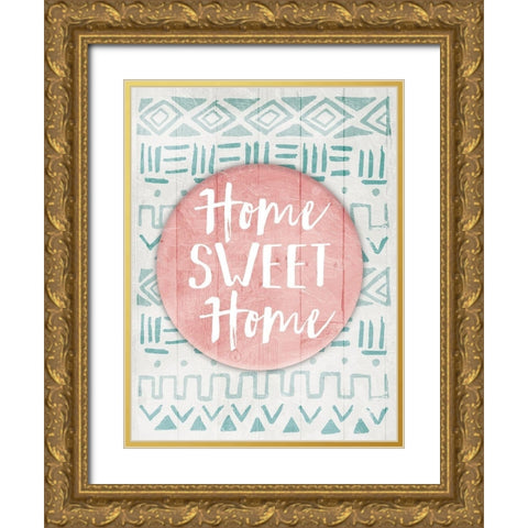 Tribe Phrase Soft Two Gold Ornate Wood Framed Art Print with Double Matting by Villa, Mlli