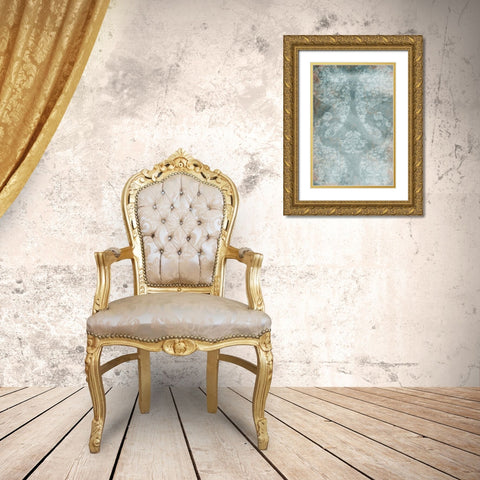 Flower Flow Gold Ornate Wood Framed Art Print with Double Matting by Villa, Mlli